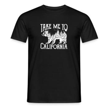 Kalifornien - Männer T-Shirt - Schwarz - Vorne - AI Model Male 178 light (178cm)