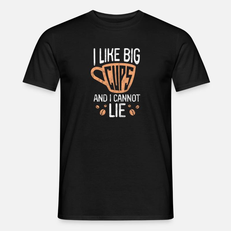 Kaffee - Männer T-Shirt - Schwarz