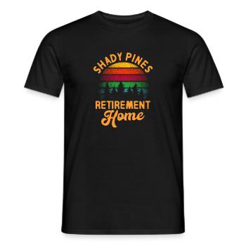 Retirement Camping Pension Pensioner Camper Gift - Men's T-Shirt - black - Front - AI Model Male 178 light (178cm)