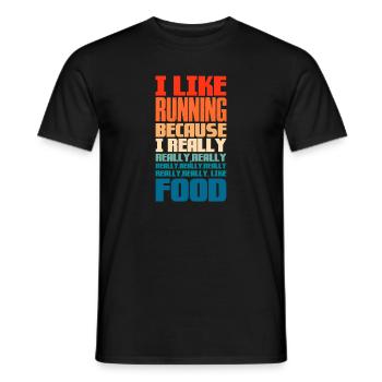 Courir - T-shirt homme - noir - Devant - AI Model Male 178 light (178cm)