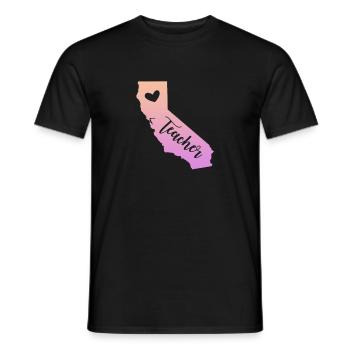 Kalifornien - Männer T-Shirt - Schwarz - Vorne - AI Model Male 178 light (178cm)