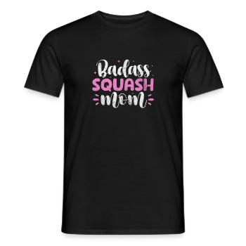 Squash Mutter Spieler Badminton Sport Geschenk - Männer T-Shirt - Schwarz - Vorne - AI Model Male 178 light (178cm)