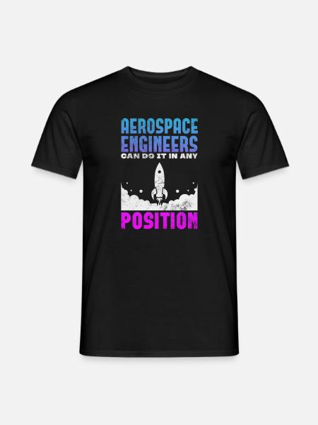 Space Engineer Aeronautical Engineer Gift - Men's T-Shirt - black