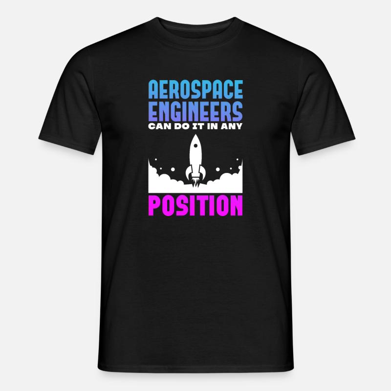Space Engineer Aeronautical Engineer - Men's T-Shirt - black