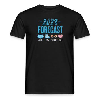 Schwangerschaft - Männer T-Shirt - Schwarz - Vorne - AI Model Male 178 light (178cm)