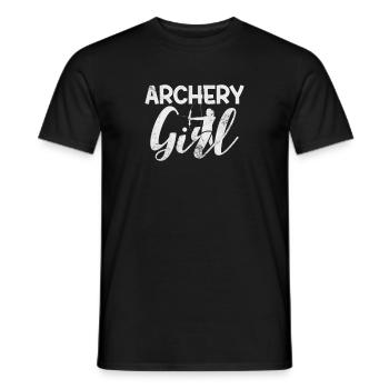 Archery Archer Archer Arrow Gift - Men's T-Shirt - black - Front - AI Model Male 178 light (178cm)