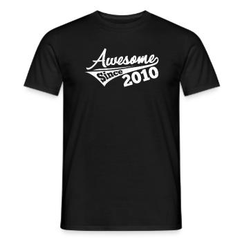 2010 - T-shirt homme - noir - Devant - AI Model Male 178 light (178cm)