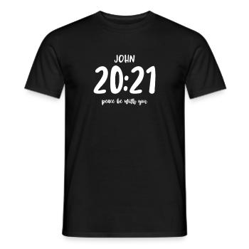Bible Bible Versets chrétiens Don de Jésus - T-shirt homme - noir - Devant - AI Model Male 178 light (178cm)