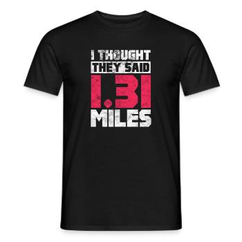 Running Runner Jogging Jogging Runner Cadeau - T-shirt homme - noir - Devant - AI Model Male 178 light (178cm)
