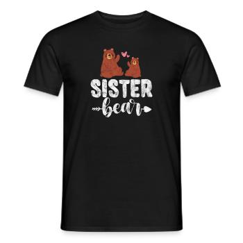 Sister Brother Siblings Family Gift - Men's T-Shirt - black - Front - AI Model Male 178 light (178cm)