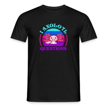 Axolotl - T-shirt homme - noir - Devant - AI Model Male 178 light (178cm)