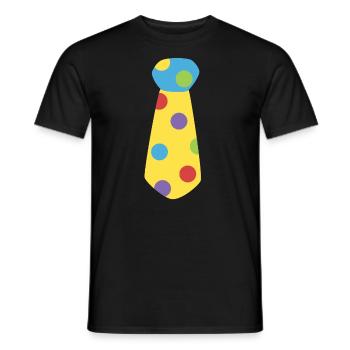Clown Costume Carnival Carnival - Men's T-Shirt - black - Front - AI Model Male 178 light (178cm)