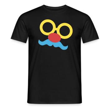 Clown Costume Carnival Carnival - Men's T-Shirt - black - Front - AI Model Male 178 light (178cm)