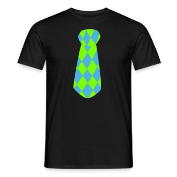 Clown Costume Carnival Carnival - Men's T-Shirt - black - Front - AI Model Male 178 light (178cm)