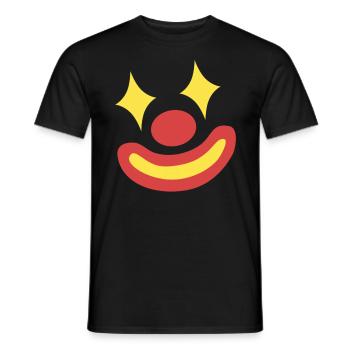 Clown Costume Carnival Carnival - Men's T-Shirt - black - Front - AI Model Male 178 light (178cm)