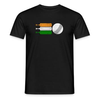 Cricket Indien Sport Cricketschläger Team Geschenk - Männer T-Shirt - Schwarz - Vorne - AI Model Male 178 light (178cm)