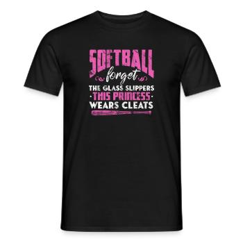 Softball - Männer T-Shirt - Schwarz - Vorne - AI Model Male 178 light (178cm)