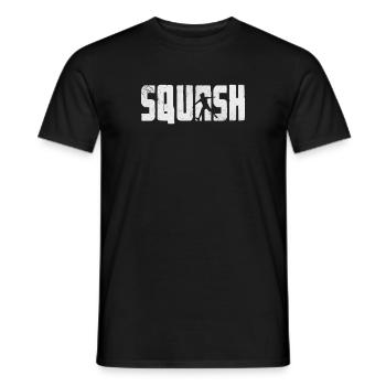 Squash Spieler Badminton Sport Geschenk - Männer T-Shirt - Schwarz - Vorne - AI Model Male 178 light (178cm)