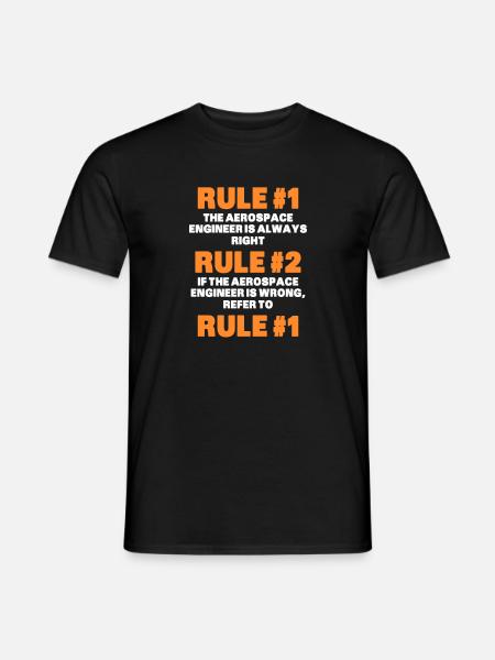 Space Engineer Aeronautical Engineer - Men's T-Shirt - black