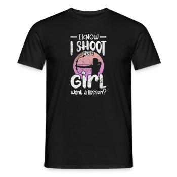 Archery Archer Archer Arrow Gift - Men's T-Shirt - black - Front - AI Model Male 178 light (178cm)