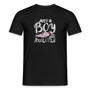 Axolotl Wassertier Wasser Geschenk - Männer T-Shirt - Schwarz - Vorne - AI Model Male 178 light (178cm)