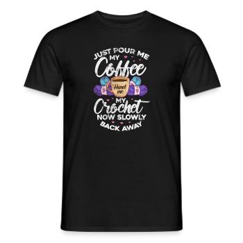 Coudre du café - T-shirt homme - noir - Devant - AI Model Male 178 light (178cm)