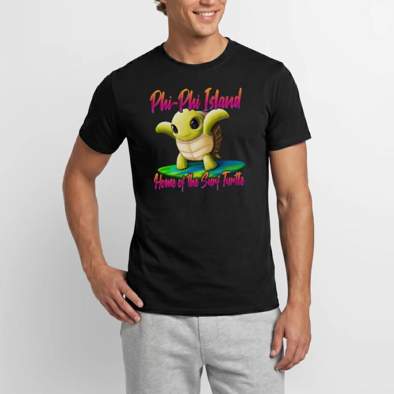 Phi Phi Islands Surf Turtle Männer T-Shirt