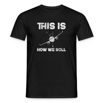 Ingénieur aérospatial Ingénieur aéronautique Cadeau - T-shirt homme - noir - Devant - AI Model Male 178 light (178cm)