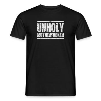 Athéisme athée Anti Religion Dieu Don - T-shirt homme - noir - Devant - AI Model Male 178 light (178cm)