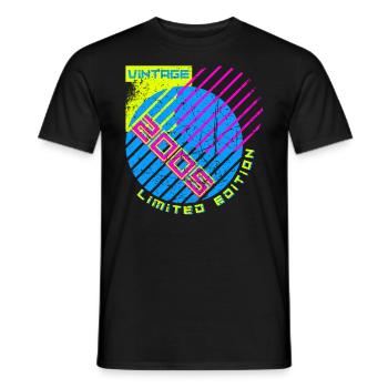 18ème Anniversaire Millésime 2005 - T-shirt homme - noir - Devant - AI Model Male 178 light (178cm)