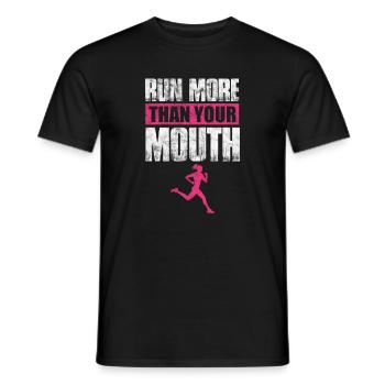 Running Runner Jogging Jogging Runner Cadeau - T-shirt homme - noir - Devant - AI Model Male 178 light (178cm)