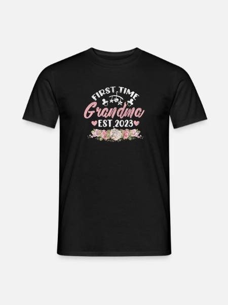 Grand-mère enceinte - T-shirt homme - noir