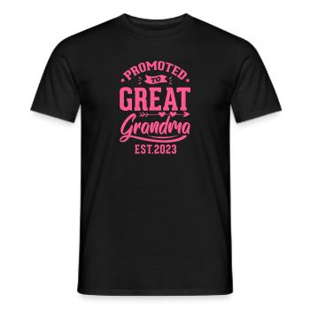 Grossesse Grand-mère Enceinte Naissance Bébé Cadeau - T-shirt homme - noir - Devant - AI Model Male 178 light (178cm)