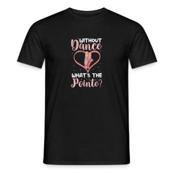 Ballet - Men's T-Shirt - black - Front - AI Model Male 178 light (178cm)