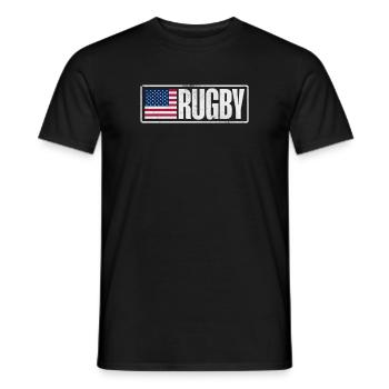 Rugby Verein Rugbyteam Football Sport Geschenk - Männer T-Shirt - Schwarz - Vorne - AI Model Male 178 light (178cm)