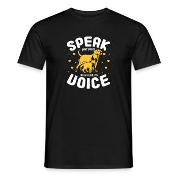 Sauvetage d’animaux - T-shirt homme - noir - Devant - AI Model Male 178 light (178cm)