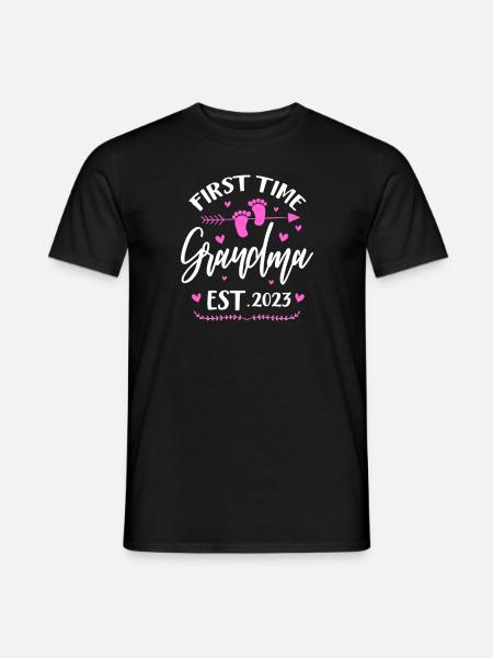 Grand-mère enceinte - T-shirt homme - noir