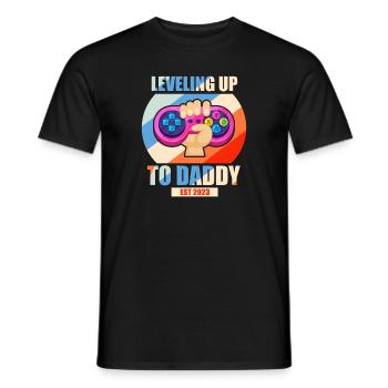 Grossesse Grossesse Naissance Bébé Cadeau - T-shirt homme - noir - Devant - AI Model Male 178 light (178cm)