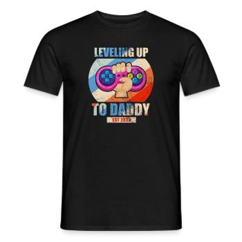 Schwangerschaft - Männer T-Shirt - Schwarz - Vorne - AI Model Male 178 light (178cm)