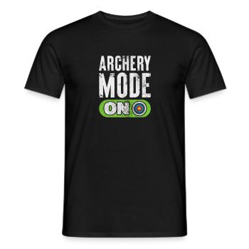 Archery Archer Archer Arrow Gift - Men's T-Shirt - black - Front - AI Model Male 178 light (178cm)