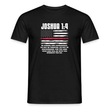 Bible Bible Verse Christian Proverbs Jesus Gift - Men's T-Shirt - black - Front - AI Model Male 178 light (178cm)