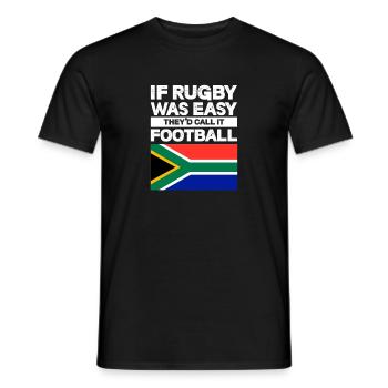 Rugby - Männer T-Shirt - Schwarz - Vorne - AI Model Male 178 light (178cm)