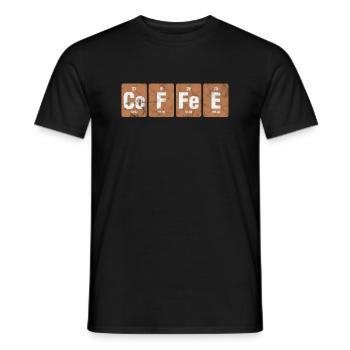 Coffee - Men's T-Shirt - black - Front - AI Model Male 178 light (178cm)