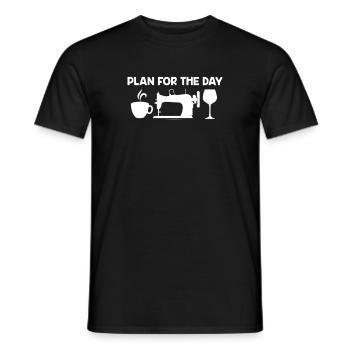 Café Cousue Caféine Couturière Espresso Cadeau - T-shirt homme - noir - Devant - AI Model Male 178 light (178cm)