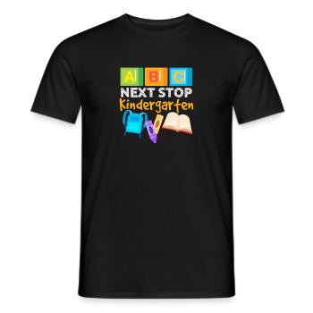 Kindergarten Child School Enrollment School Gift - Men's T-Shirt - black - Front - AI Model Male 178 light (178cm)