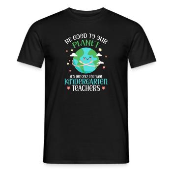 Kindergarten Child School Enrollment School Gift - Men's T-Shirt - black - Front - AI Model Male 178 light (178cm)