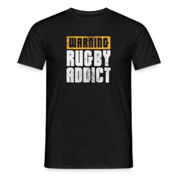 Rugby Verein Rugbyteam Football Sport Geschenk - Männer T-Shirt - Schwarz - Vorne - AI Model Male 178 light (178cm)