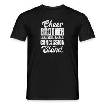 Cheerleader Bruder Cheerleading Schwester Geschenk - Männer T-Shirt - Schwarz - Vorne - AI Model Male 178 light (178cm)
