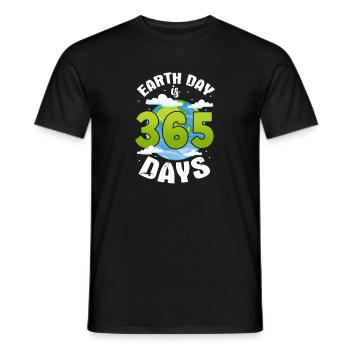 Climate change - Men's T-Shirt - black - Front - AI Model Male 178 light (178cm)
