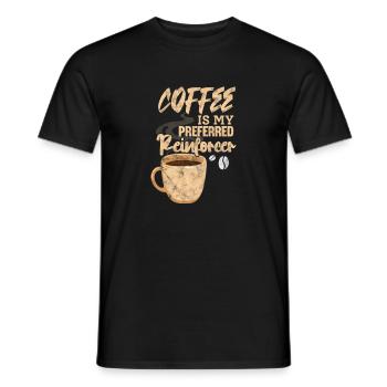 Coffee - Men's T-Shirt - black - Front - AI Model Male 178 light (178cm)